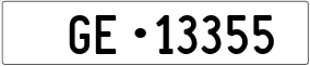 Trailer License Plate